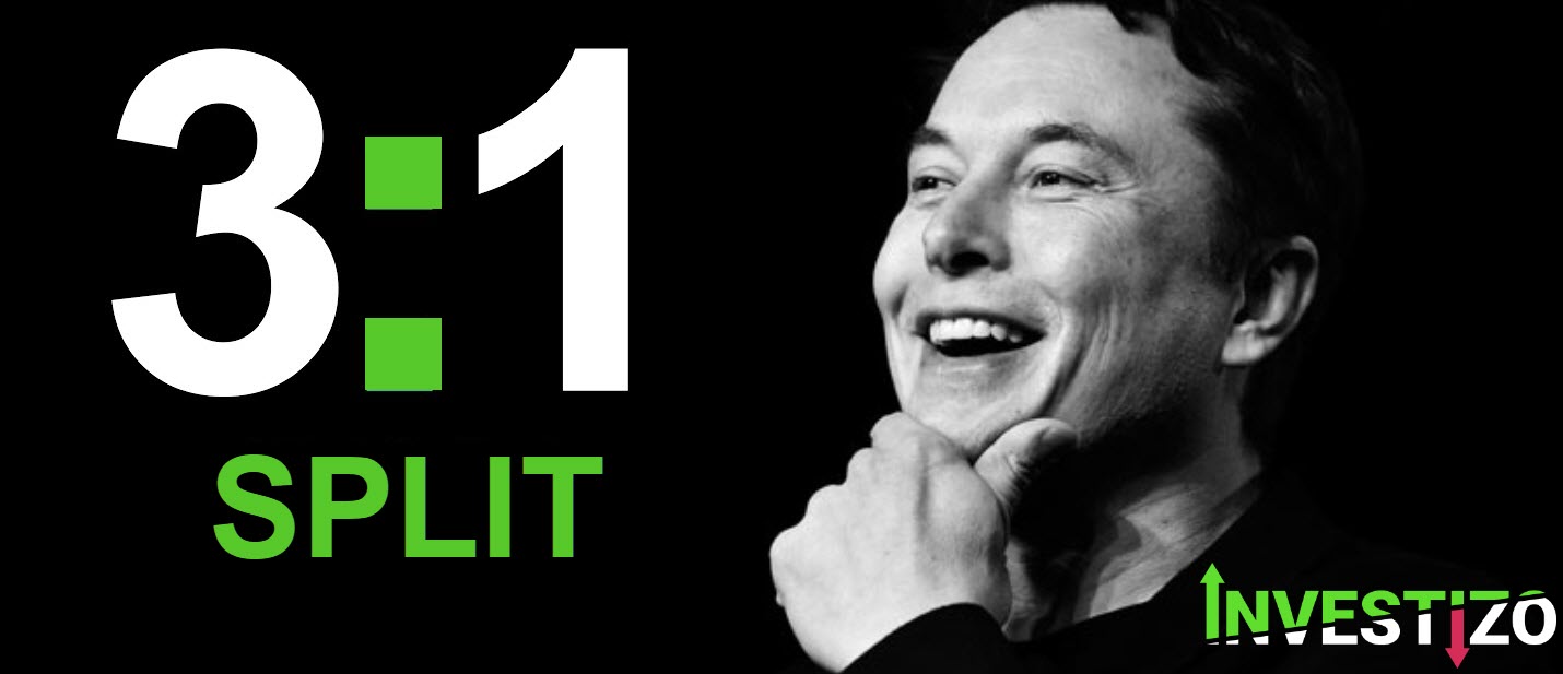 Tesla will be performing a 3:1 split after the close on August 24th, 2022