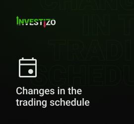 Changes in the trading schedule